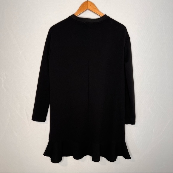 NWT! ZARA Floral Embroidered Hummingbird Ruffle Hem Long Sleeve Dress. Size S - Picture 4 of 12